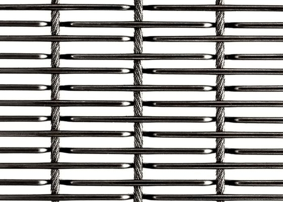 Cable tejido arquitectónico Rod del acero inoxidable 304 de la malla de alambre del hotel del restaurante