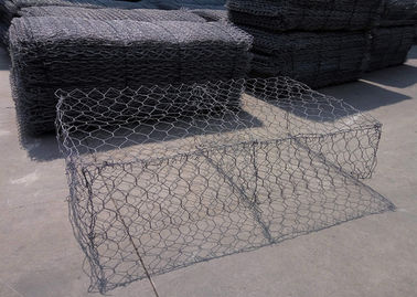 Cestas galvanizadas pesadas de Gabion del metal, jaula del metal llenada de las rocas