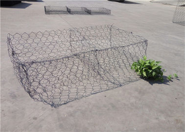 Doble - jaulas revestidas torcidas de Gabion de la piedra del alambre del PVC de la malla hexagonal de Gabion
