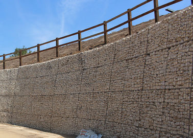 Tipo tejido o soldado con autógena cesta galvanizada de la piedra de Gabion para el muro de contención
