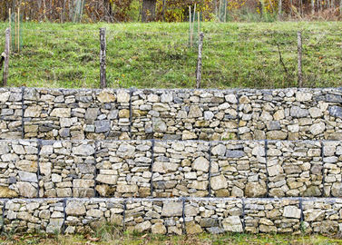 Cesta galvanizada sumergida caliente de la piedra de Gabion de la malla soldada con autógena para la construcción del paisaje