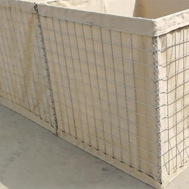 Caja militar soldada con autógena galvanizada de Gabion de la arena de la barrera del ejército de la pared de la seguridad militar de Hesco