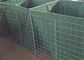 Caja militar de la malla de Gabion de las barreras de Hesco de la perforación rectangular con el geotextil verde