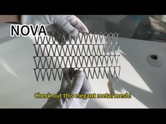 Alambre decorativo prensado Mesh For Cabinets del acero inoxidable 316