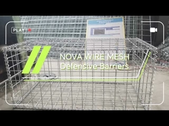 Paredes de contención de malla soldada galvanizada de grado militar para la seguridad del perímetro