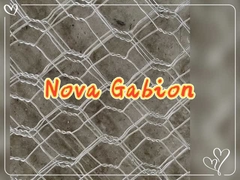 NOVA alambre de malla hexagonal tejido galvanizado gabión - 6mm alambre para la protección de pendiente flexible