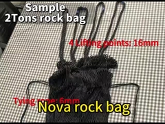 Unidad de filtro de bolsas de roca de 2 toneladas para control de ríos y trabajos de construcción temporales