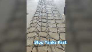 Red de barrera resistente y rápida Stop Tanks