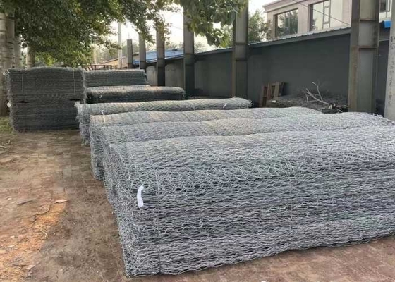El Pvc cubrió proyecto de la conservación del agua del jardín los 2x1x1m  Gabion Mattress Baskets For