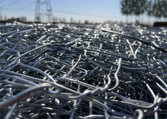 1m*1m*2m Alta resistencia a la tracción PVC revestido de polímero Gabion Wire Mesh Cage de roca