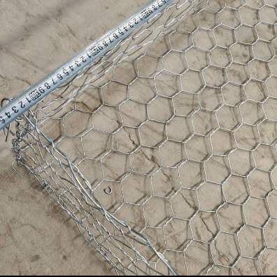 Malla de alambre galvanizado para gaviones de 60x80mm para control de erosión y muros de contención