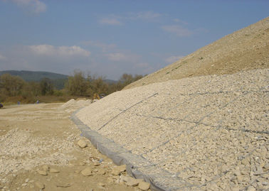 Cesta de Gabion del control del río de la estabilización de la cuesta, malla de alambre de la armadura del control de la erosión
