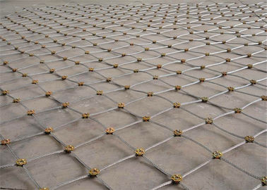 Red de la malla de alambre de la seguridad del acero inoxidable para la protección ISO9001 de la caída de la cuesta enumerada
