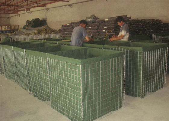 75x75mm 6.0mm Barreras itares de defensa Barreras llenas de arena soldadas Control de inundaciones fácil de instalar