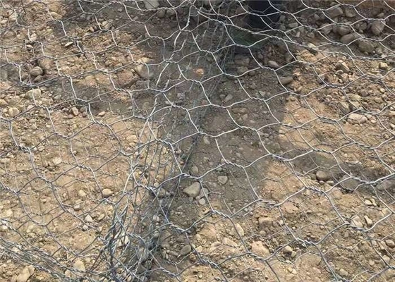 Alta tensión galvanizada sumergida caliente Gabion Mesh Cage For River Reconstruction