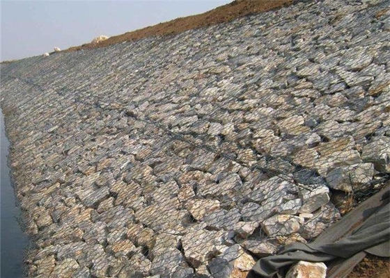 El cinc pesado cubrió la protección contra la erosión del suelo de las cestas de Gabion de la malla de alambre de 2.0m m