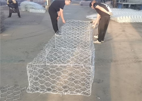 6*8, alambre de metal llenado piedra 8*10,10*12 Gabion enjaulan para la protección de la erosión del suelo o del Riverbank