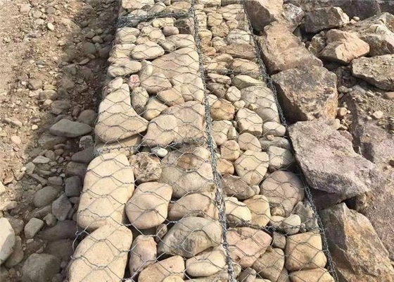 6*8, alambre de metal llenado piedra 8*10,10*12 Gabion enjaulan para la protección de la erosión del suelo o del Riverbank