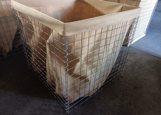 Barreras de arena itares de trabajo pesado con alambre de malla personalizable y superficie galvanizada en caliente