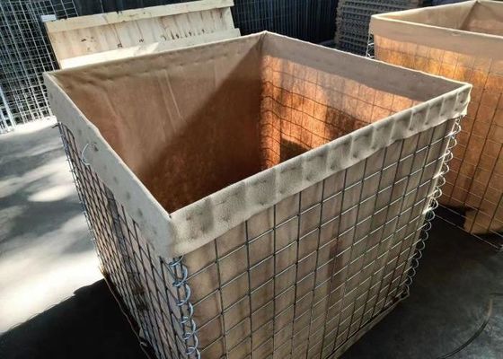 76.2*76.2mm Tamaño del agujero Barrera de gabión para protección respetuosa con el medio ambiente