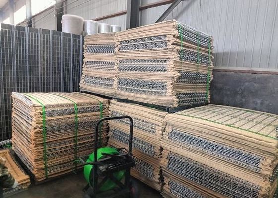 75x75mm 6.0mm Barreras itares de defensa Barreras llenas de arena soldadas Control de inundaciones fácil de instalar