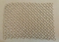 ignífugo decorativo tejido latón del restaurante del metal de la malla de alambre del anillo del diámetro de 1.0m m