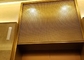 Alambre ornamental Mesh For Elevators Hall Lobby de los Ss 304 de oro