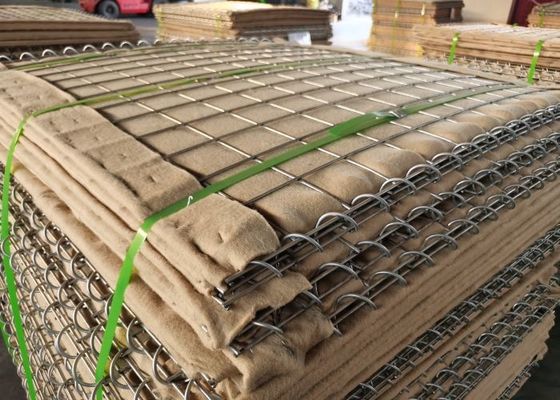 Barreras de defensa de tierra de arena galvanizada plegable con polipropileno no tejido y diseño apilable