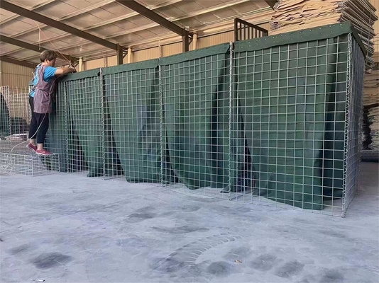 Barreras defensivas de tipo pared defensiva soldada recubierta de zinc para pared de arena itar o control de inundaciones