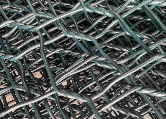 alambre cubierto PVC Mesh For Riverway Protection de 2.7m m 80mmx100m m Gabion