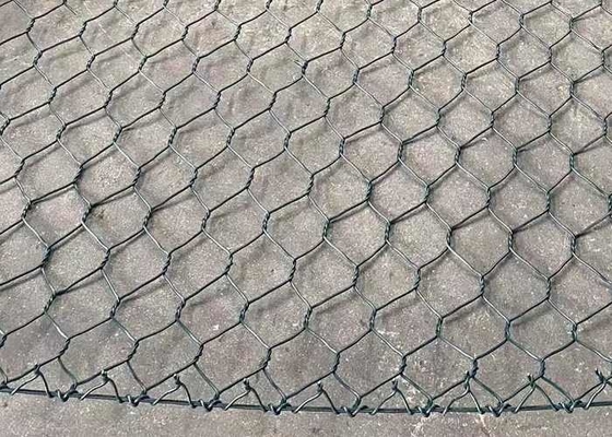 Alambre galvanizado de plata Mesh For Retaining Wall System de Gabion 80mmx100m m