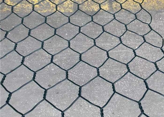 El PVC cubrió a Gabion galvanizado Mesh Hexagonal 60x80m m para el genio civil