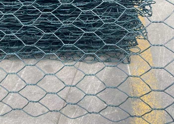 El PVC cubrió a Gabion galvanizado Mesh Hexagonal 60x80m m para el genio civil