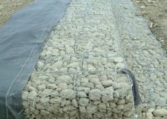 Tamaño de malla 60x80mm Reno Gabion colchón de alta resistencia para estructuras de retención