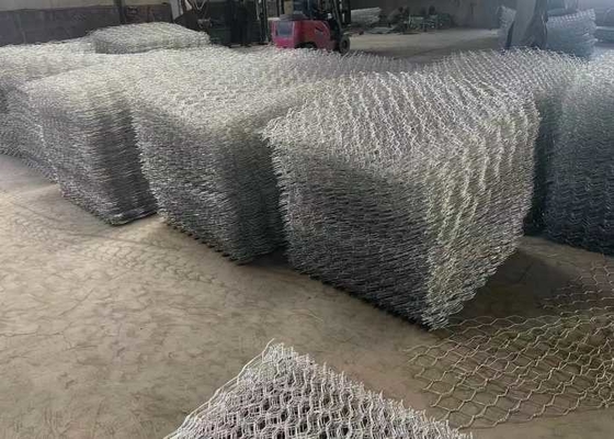Resistencia a la tracción Colchones de gabión con revestimiento de PVC verde
