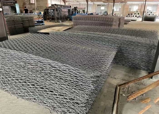 Cestas de gabión de metal ecológicas de plata galvanizadas / revestidas de PVC