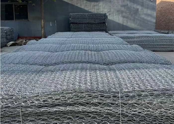 Cables de acero galvanizado 1m-6m Cestas de gabión hexagonales para protección de puentes de agua y suelo