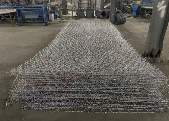 Camas galvanizadas de alambre de acero de gabión