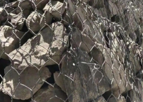 Diámetro de alambre de la caja 2.8m m de Gray Pvc Coated Hexagonal Gabion
