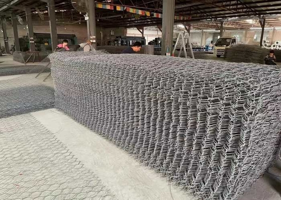 El Pvc cubrió proyecto de la conservación del agua del jardín los 2x1x1m  Gabion Mattress Baskets For