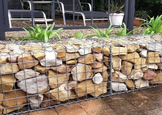 El Pvc soldado con autógena de la aduana cubrió el alambre Mesh With de Gabion 50mm*50m m Mesh Open