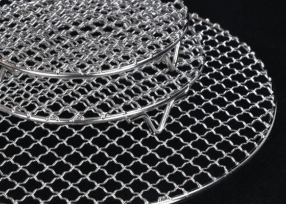 Acero inoxidable de Mesh High Heat Resistance Round 304 ligeros de la parrilla de la barbacoa
