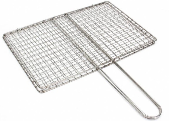 Acero inoxidable de Mesh High Heat Resistance Round 304 ligeros de la parrilla de la barbacoa