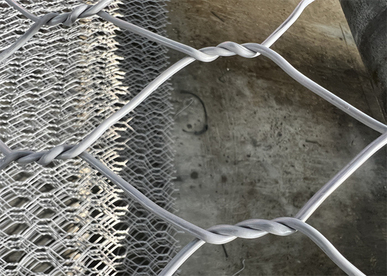 80mm*100mm Mental 4mm Gabion Baskets Soluciones de malla de apertura Bv Certificación
