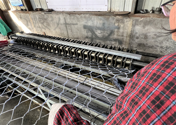 4 mm de malla de gabión galvanizado hexagonal para el control de la erosión