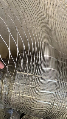 7x19 cable de acero inoxidable flexible Mesh Netting For Stair Railing