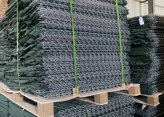 Barreras de arena itares de tamaño de agujero de 50x50 mm con 250G-300G/M2 Geotextil de color verde