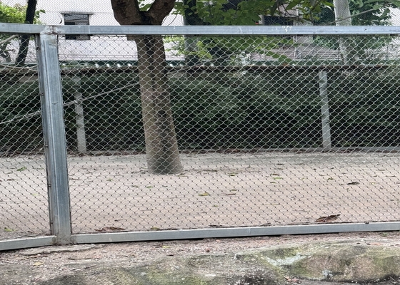 Rejas de cuerda de alambre de 2 mm de diámetro de alta resistencia para recintos seguros para animales de zoológico