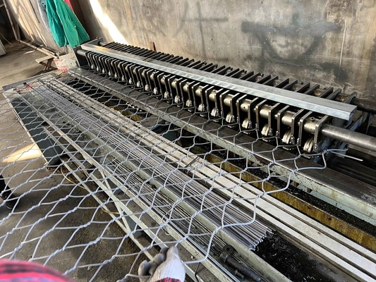 2x1x1m Pared de apoyo de la cesta de Gabion Galfan 3.4mm