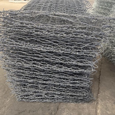 Cestas de gaviones de acero galvanizado de 1 m x 1 m x 1 m para protección costera